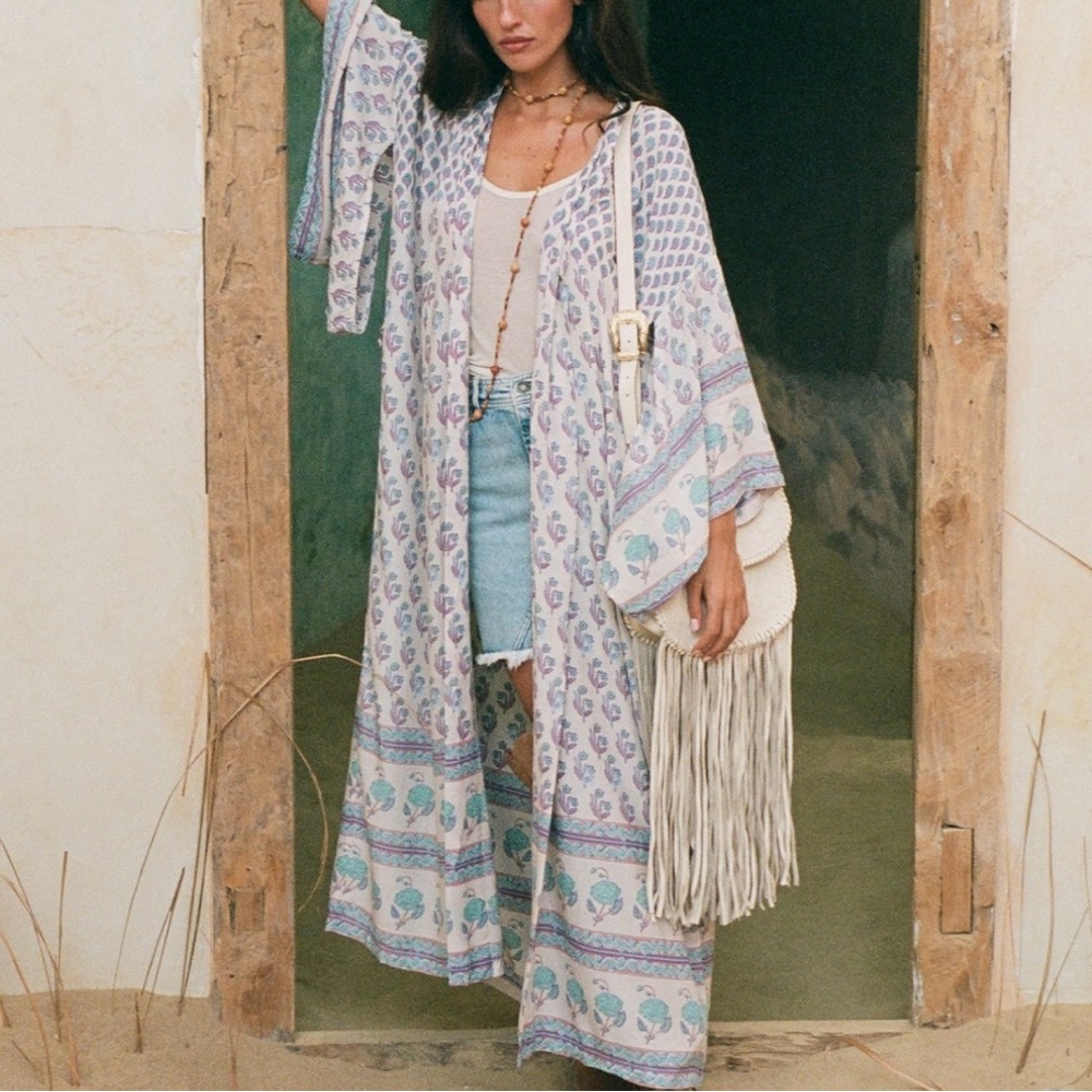 NWT Spell Bohemian Royale Maxi Robe in Dusk - Size S/M